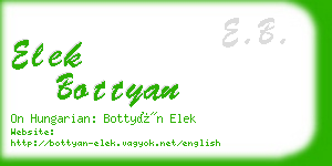 elek bottyan business card